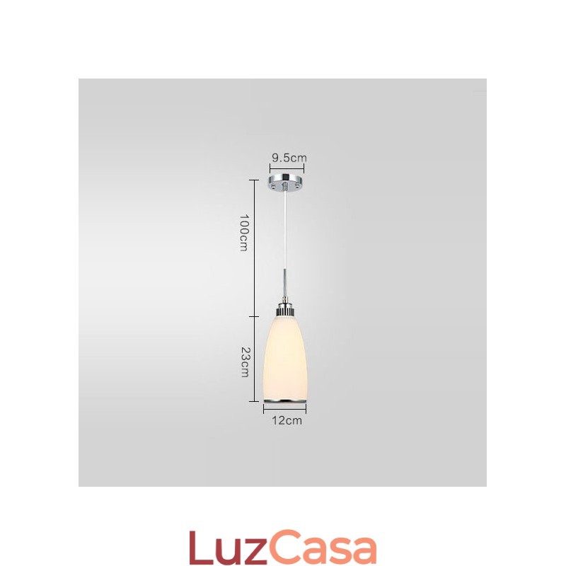 1 Luz Moderna Contemporânea Integrada Metal Pendente Luz