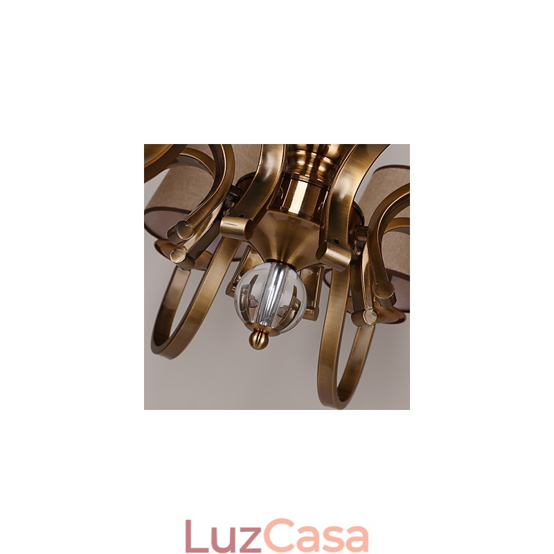 Lustre Moderno Contemporâneo Metal