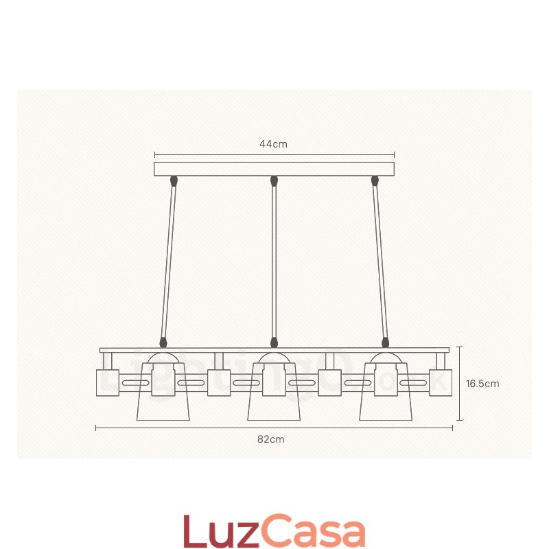 3 Luzes de madeira moderna contemporânea estilo nórdico pendente luz com tecido sombra