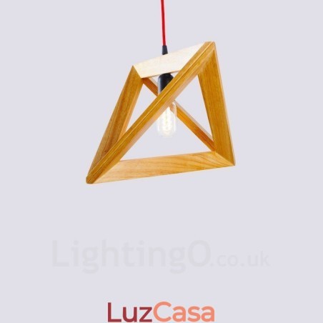 1 Luz de suspensão contemporânea moderna de madeira clara com cúpula de madeira 1 Luz de suspensão contemporânea moderna de madeira clara com cúpula de madeira