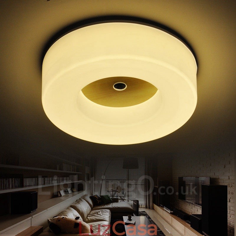 Luminárias de teto embutidas estilo nórdico contemporâneo moderno com cúpula de acrílico