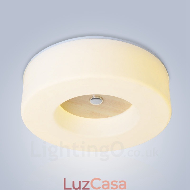 Luminárias de teto embutidas estilo nórdico contemporâneo moderno com cúpula de acrílico