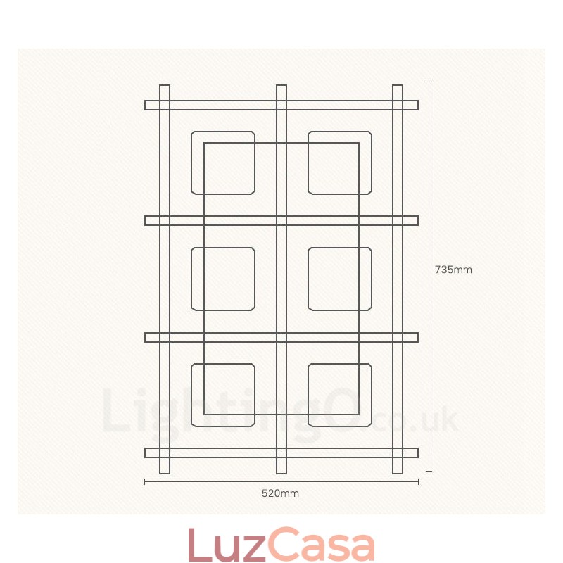 6 Luzes de teto embutidas estilo nórdico moderno e contemporâneo com cúpula de vidro