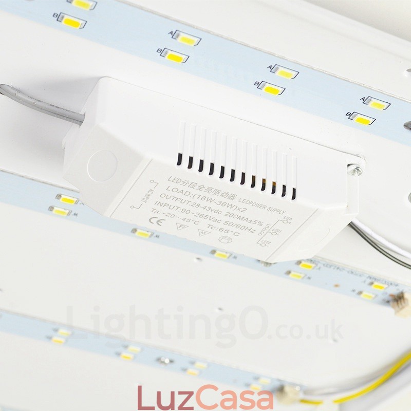 Luminárias de teto embutidas contemporâneas modernas com cúpula de acrílico