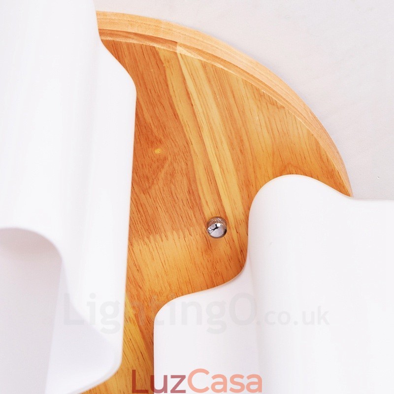 3 Luzes de teto embutidas contemporâneas modernas com cúpula de vidro