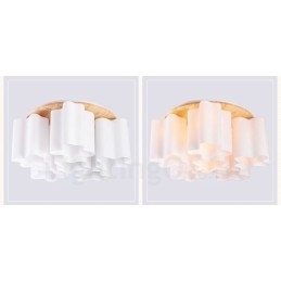 6 Luzes de teto embutidas contemporâneas modernas com cúpula de vidro