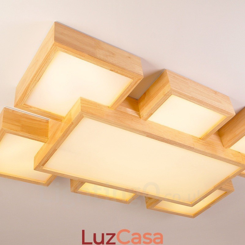 6Luzes de teto embutidas de estilo nórdico contemporâneo moderno com sombra de acrílico