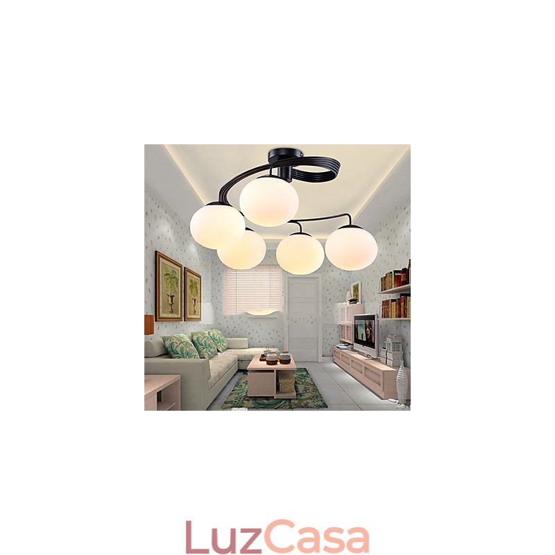 Luminárias pendentes modernas contemporâneas de metal