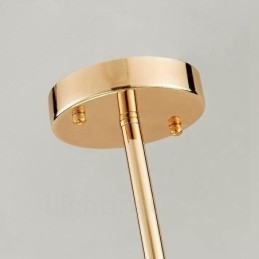 11 Luzes de Teto Contemporâneas Modernas Lustre de Cobre com Sombra de Vidro Bola Branca