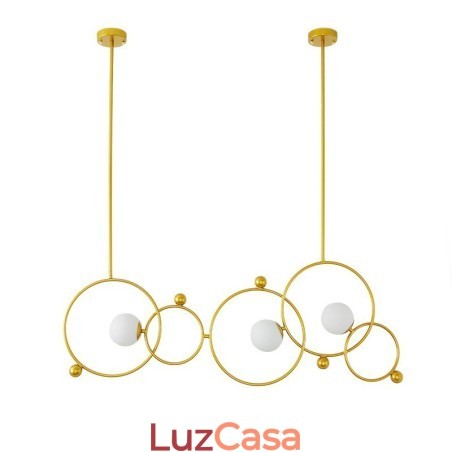 3 Luzes de Teto Contemporâneas Modernas Lustre de Cobre com Sombra de Vidro Bola Branca 3 Luzes de Teto Contemporâneas Modernas Lustre de Cobre com Sombra de Vidro Bola Branca