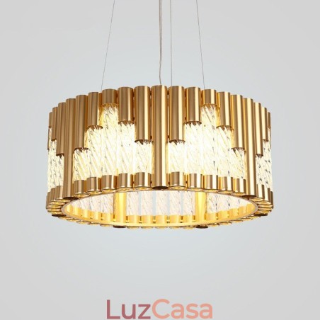 Luminária pendente moderna contemporânea com revestimento de cobre Luminária pendente moderna contemporânea com revestimento de cobre