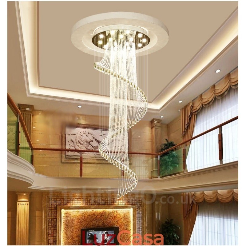 15 Luzes Modernas de Cristal Pendente de Teto Lustre Interno Luminárias Luminárias com Lâmpadas
