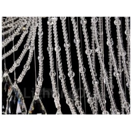 15 Luzes Modernas de Cristal Pendente de Teto Lustre Interno Luminárias Luminárias com Lâmpadas