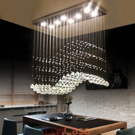Luminária pendente de cristal moderna para teto, lustre interno, luminárias e acessórios Luminária pendente de cristal moderna para teto, lustre interno, luminárias e acessórios