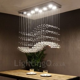 Luminária pendente de cristal moderna para teto, lustre interno, luminárias e acessórios