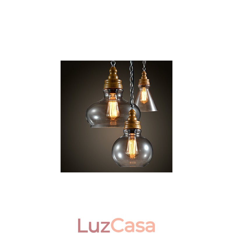 3 Luzes Modernas Contemporâneas Mini Estilo Metal Lustre Pendente Luz