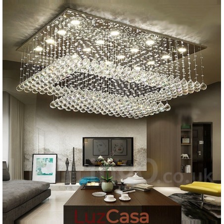 Luminária pendente de cristal moderna para teto, lustre interno, luminárias e acessórios Luminária pendente de cristal moderna para teto, lustre interno, luminárias e acessórios