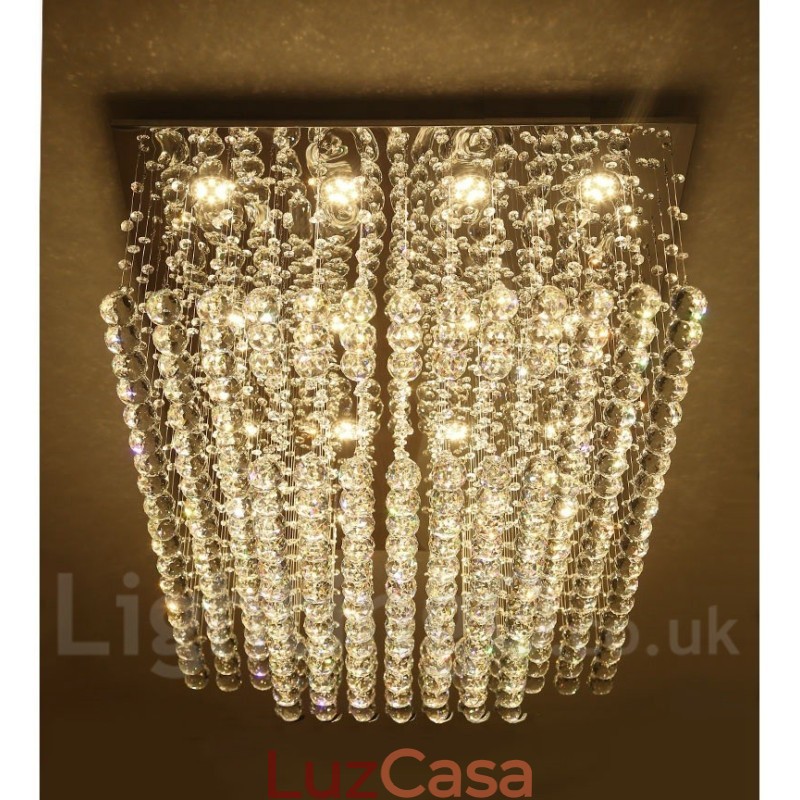 Luminária pendente de cristal moderna para teto, lustre interno, luminárias e acessórios