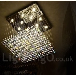 Luminária pendente de cristal moderna para teto, lustre interno, luminária de iluminação