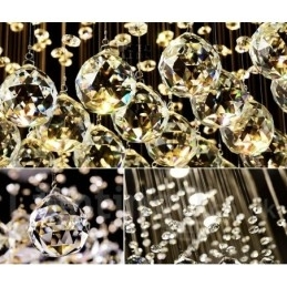 Luminária pendente de cristal moderna para teto, lustre interno, luminária de iluminação