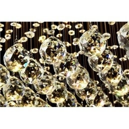 Luminária pendente de cristal moderna para teto, lustre interno, luminária de iluminação