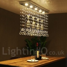 5 luzes modernas de cristal pingente de teto luz lustre interno lâmpadas de iluminação luminária