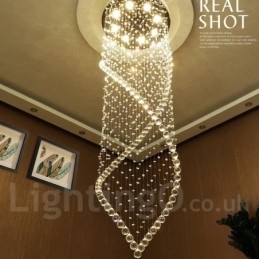 Luminária pendente de cristal moderna extra grande para teto, lustre interno, luminárias e acessórios