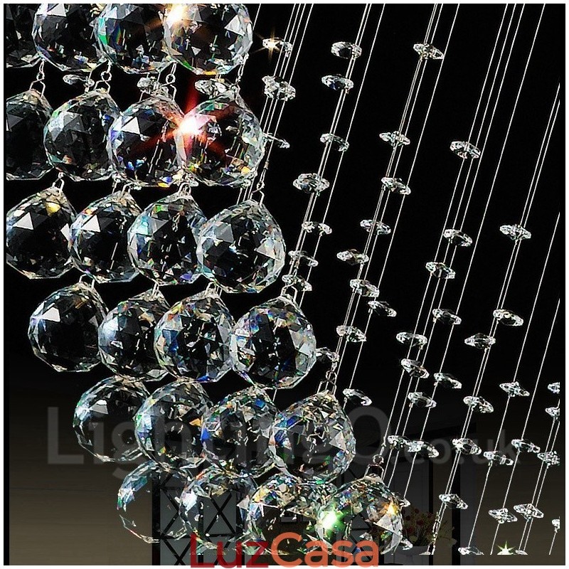 3 Luzes Modernas de Cristal Pendente de Teto Lustre Interno Luminárias Luminárias Luminárias