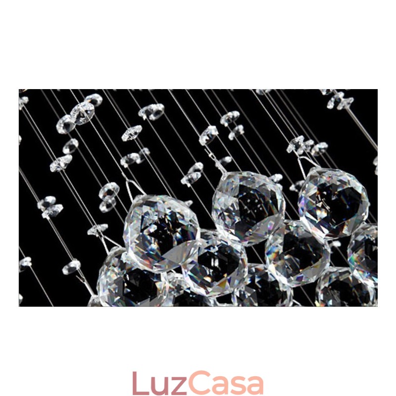 Comprimento extra 5 metros moderno cristal teto pingente luz interior lustre iluminação lâmpadas luminárias