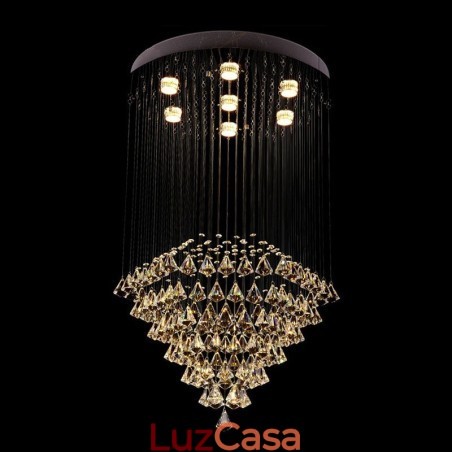7 luzes modernas de cristal pingente de teto luz lustre interno lâmpadas de iluminação luminárias 7 luzes modernas de cristal pingente de teto luz lustre interno lâmpadas de iluminação luminárias