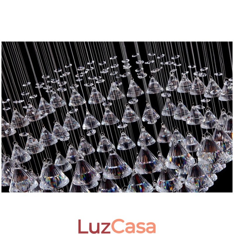 7 luzes modernas de cristal pingente de teto luz lustre interno lâmpadas de iluminação luminárias