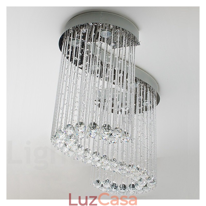 6 luzes modernas de cristal pingente de teto luz lustre interno iluminação lâmpadas luminárias