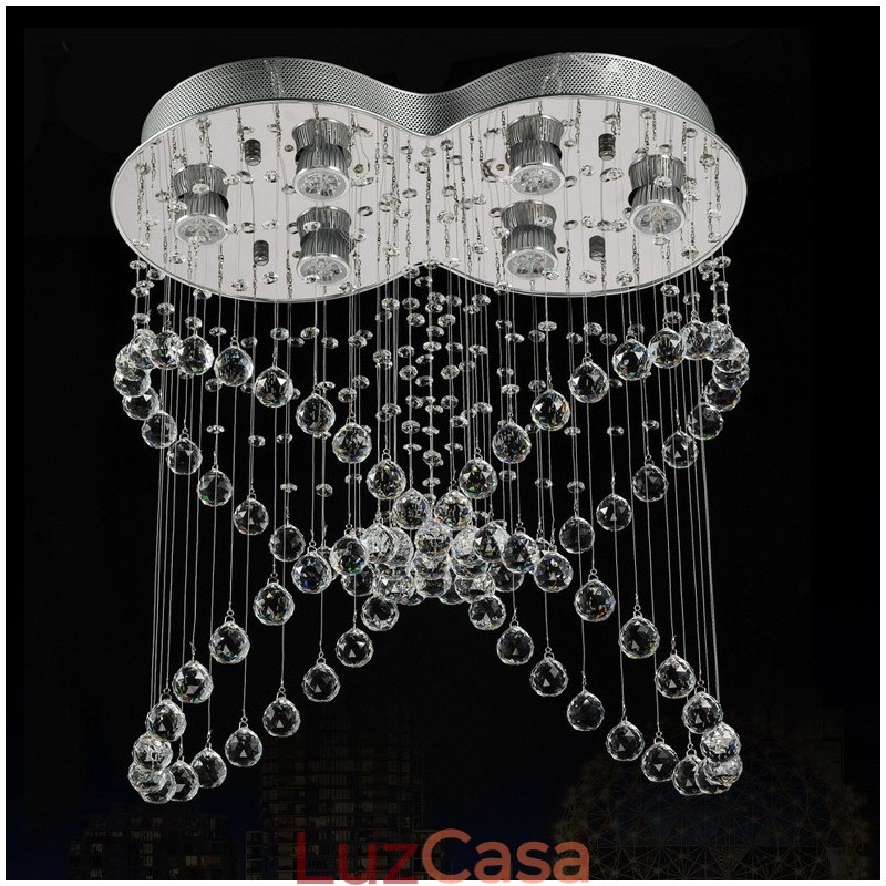 6 luzes modernas de cristal pingente de teto luz lustre interno iluminação lâmpadas luminárias