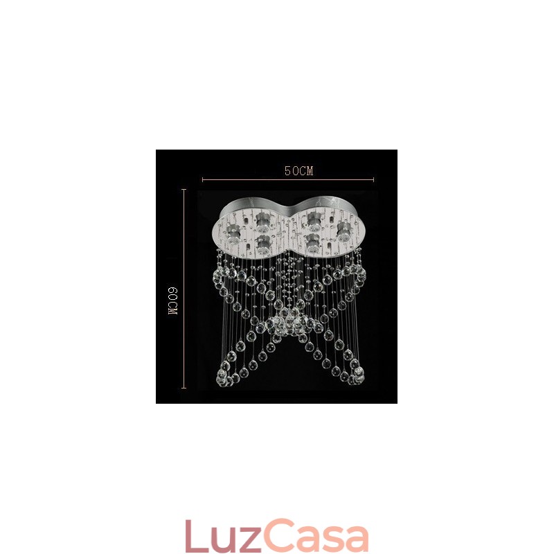6 luzes modernas de cristal pingente de teto luz lustre interno iluminação lâmpadas luminárias