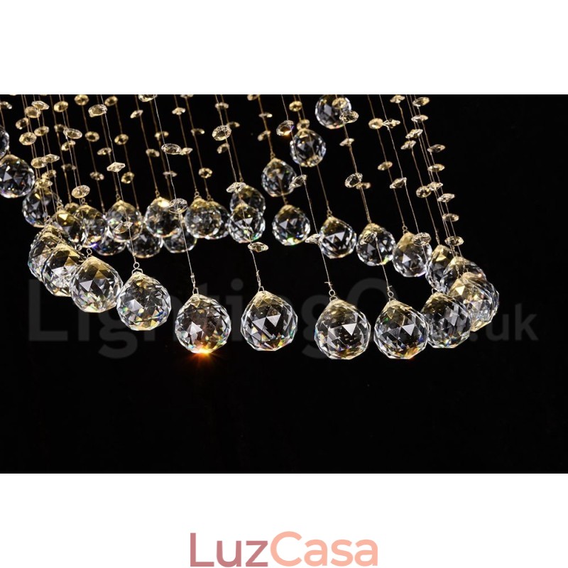 5 luzes modernas de cristal pingente de teto luz lustre interno iluminação lâmpadas luminárias