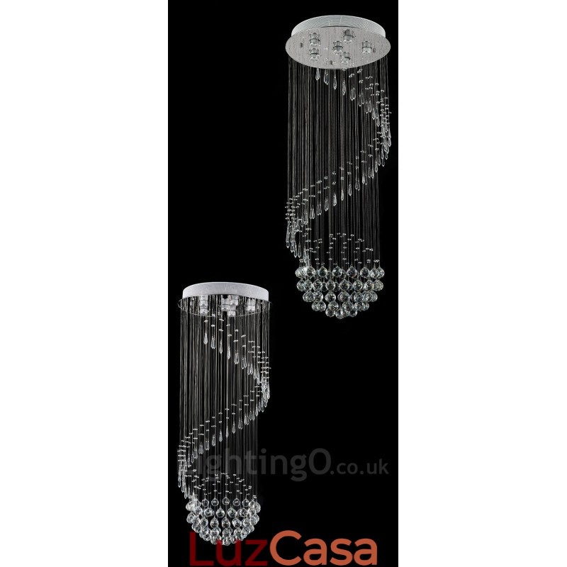 6 luzes modernas de cristal pingente de teto luz lustre interno iluminação lâmpadas luminárias