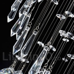 6 luzes modernas de cristal pingente de teto luz lustre interno iluminação lâmpadas luminárias