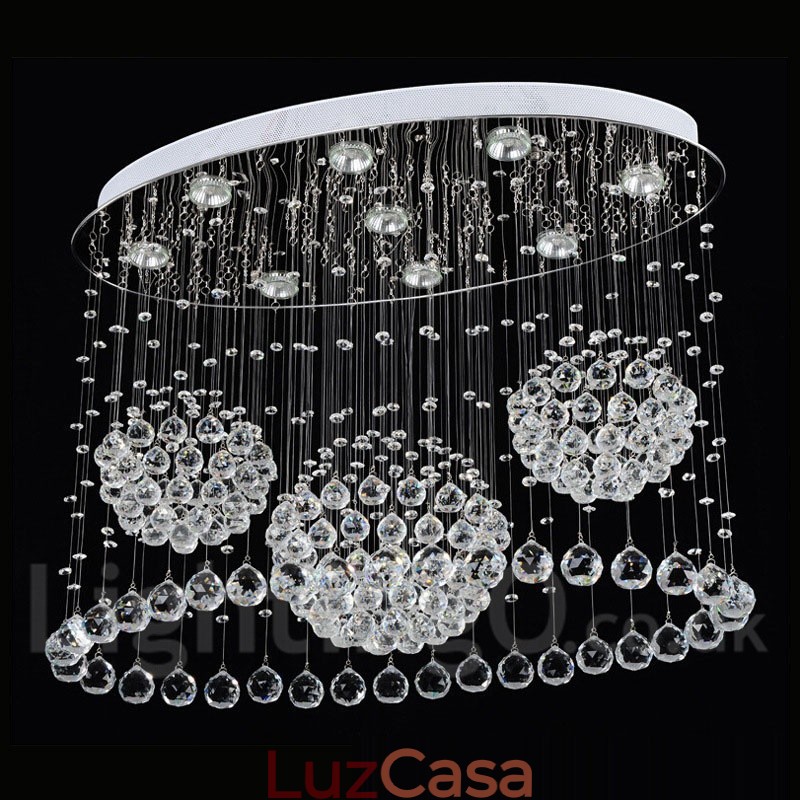 9 luzes modernas de cristal pingente de teto luz lustre interno iluminação lâmpadas luminárias