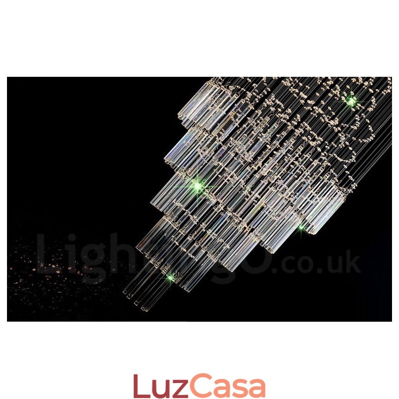 10 luzes modernas de cristal pingente de teto luz lustre interno iluminação lâmpadas luminárias