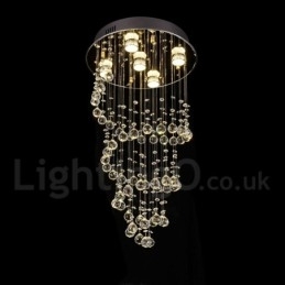 5 luzes modernas de cristal pingente de teto luz lustre interno iluminação lâmpadas luminárias