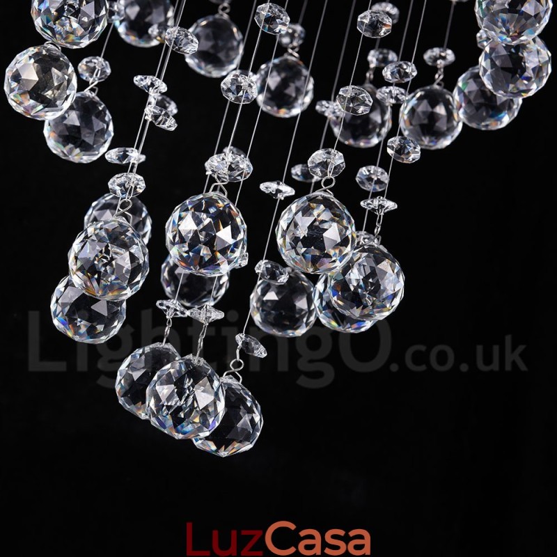 5 luzes modernas de cristal pingente de teto luz lustre interno iluminação lâmpadas luminárias