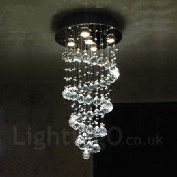 5 luzes modernas de cristal pingente de teto luz lustre interno iluminação lâmpadas luminárias