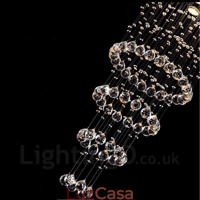 5 luzes modernas de cristal pingente de teto luz lustre interno iluminação lâmpadas luminárias
