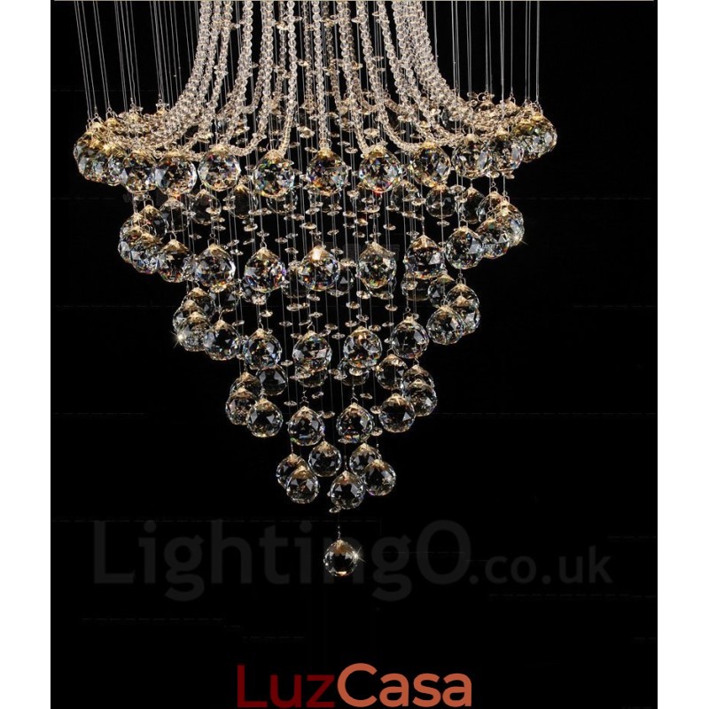 9 luzes modernas de cristal pingente de teto luz lustre interno iluminação lâmpadas luminárias