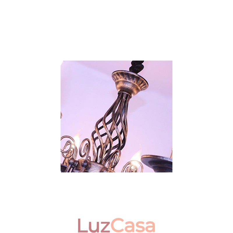 Retro Designers Candle Style Outros Lustre de Metal