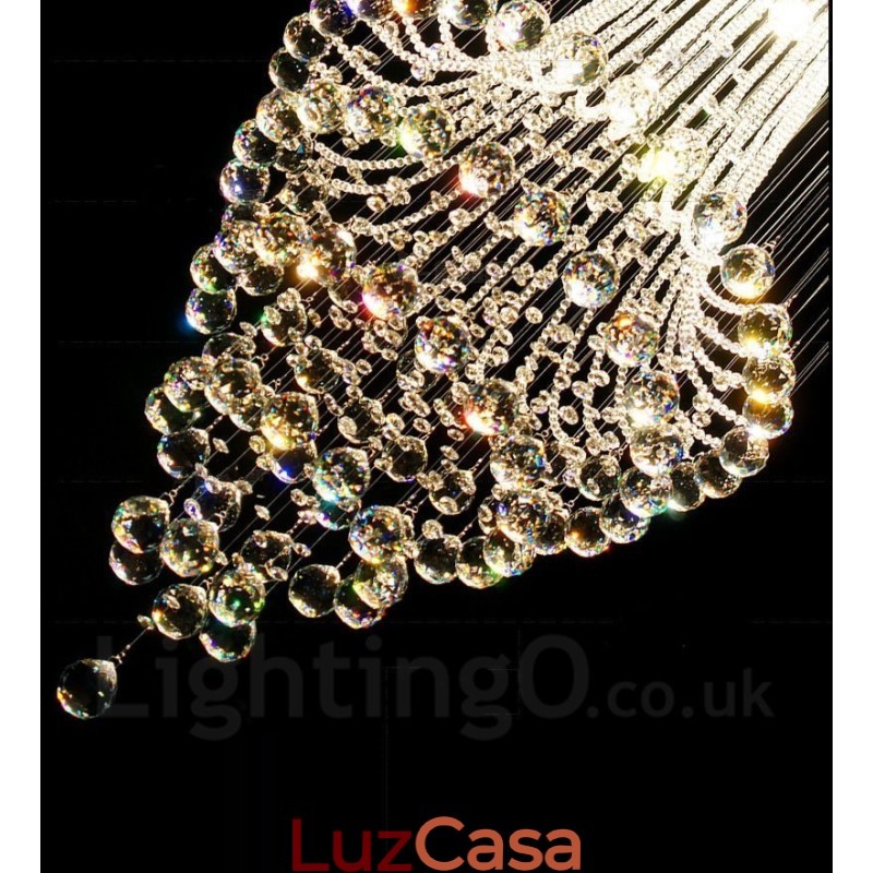 9 luzes modernas de cristal pingente de teto luz lustre interno iluminação lâmpadas luminárias