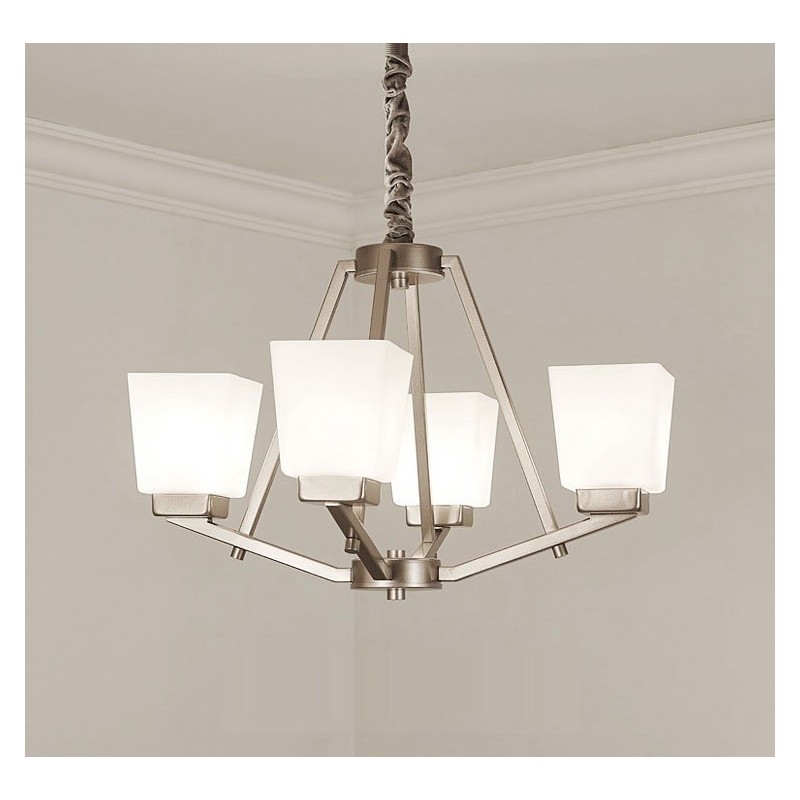 4 luzes cromadas pendentes luz interior lustre moderno casa pendurado iluminação lâmpadas luminárias com tons de vidro
