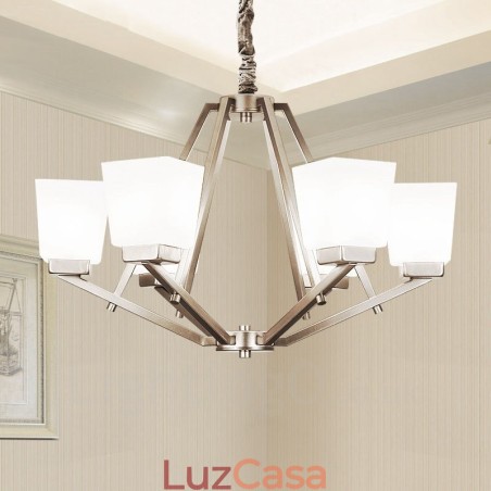6 luzes cromadas pendentes luz interior lustre moderno casa pendurado iluminação lâmpadas luminárias com tons de vidro 6 luzes cromadas pendentes luz interior lustre moderno casa pendurado iluminação lâmpadas luminárias com tons de vidro