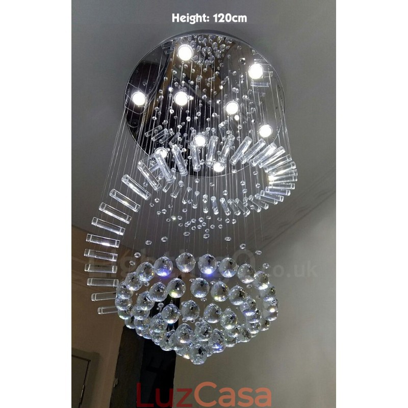 9 luzes modernas k9 cristal teto pingente luz interior lustre iluminação lâmpadas luminárias