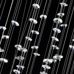 15 Luzes Modernas K9 Cristal Teto Pendente Luz Interior Lustre Iluminação Lâmpadas Luminárias